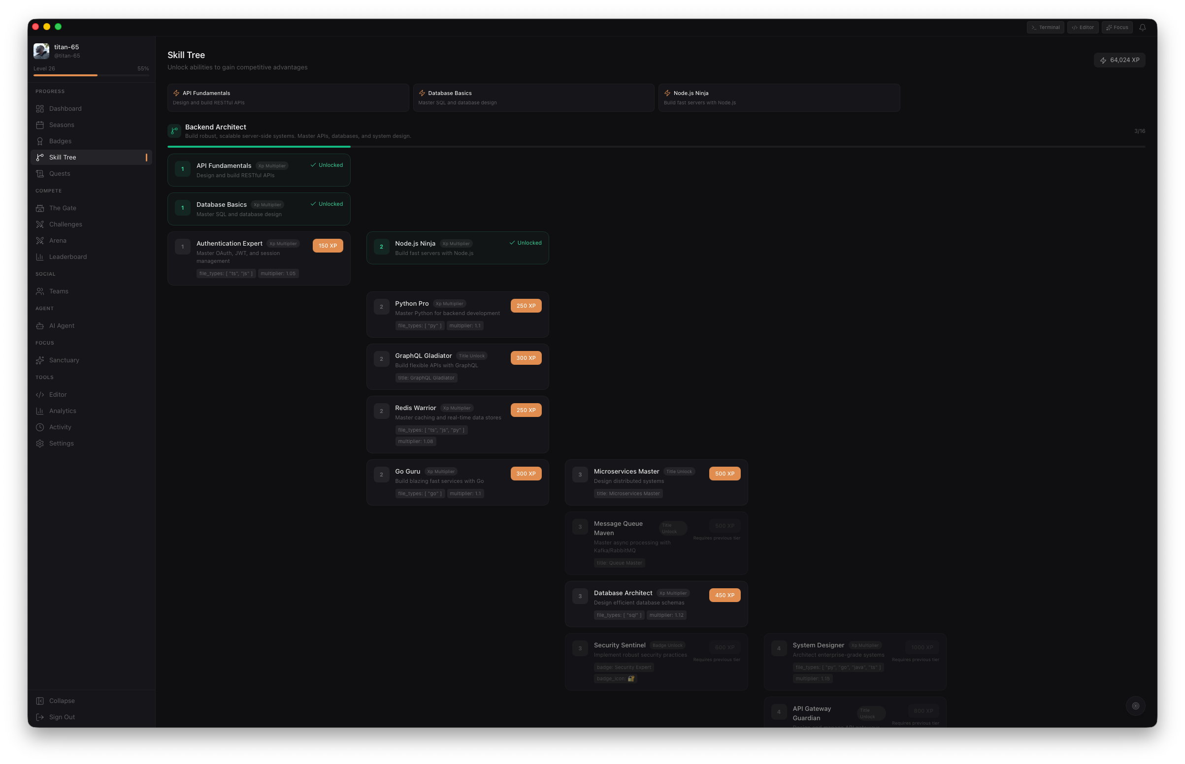 Skill Tree